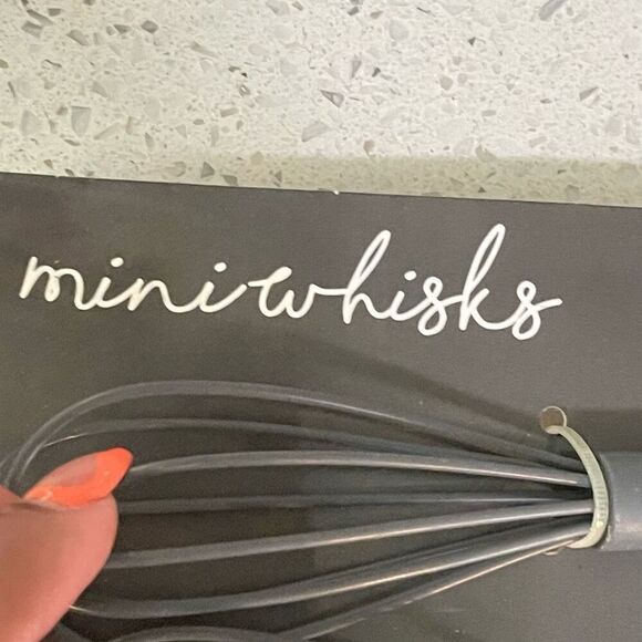 Cook with Color 2-Pack Mini Silicone Whisks Gray MW001 Kitchen Tools – New - Picture 5 of 7